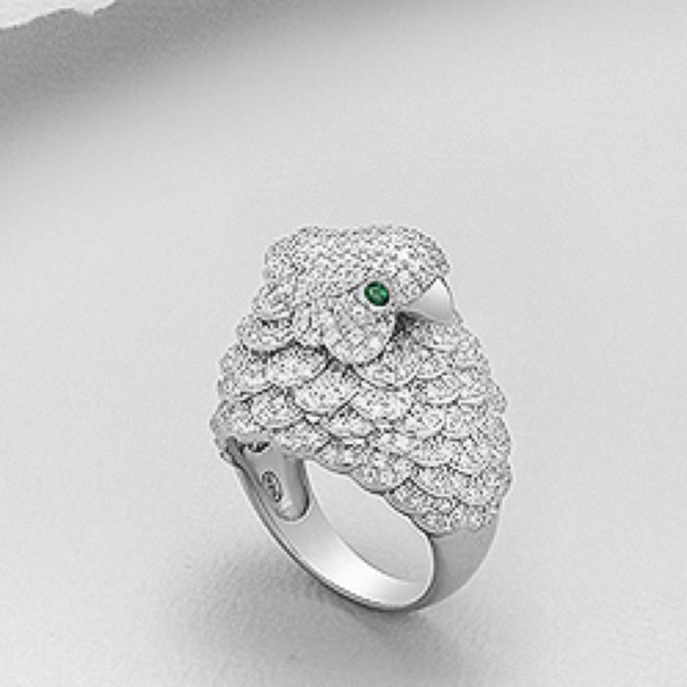 NEW 💯% 925 Sterling Silver Bird Cocktail Ring